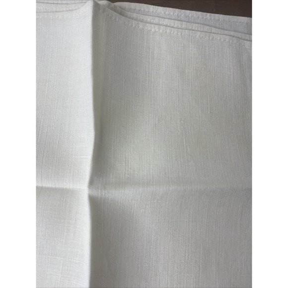 Vintage Ivory Napkins Linen Floral Embroidered Purple Tea Towel Set 4 - Picture 6 of 7